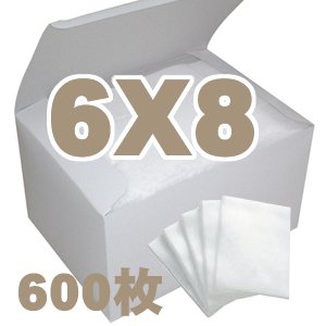 画像: 業務用フェイシャルコットン　【エステ化粧用コットン】　6×8cm（600枚）　エステ・ネイル用コットン　カットメン　プロ仕様